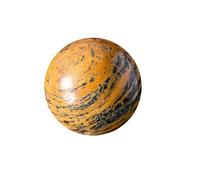 Crystal Tiger Pattern Ball Stone Polished Home Desk Decoration Feng Shui Crafts Ornaments,60~70mm