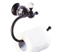 Crystal Toilet Paper Holder - Oil-Rubbed Bronze