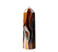 Crystal Tower - Decorative Energy Obelisk for Mindfulness Room Harmony | Polished Amethyst with Faceted Finish, Perfect for Meditation, Office Decor Healing Practices 26.38 in
