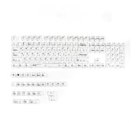 Crystal Transparent Compatible With Keycaps ISO Enter Profile Backlit RGB Mechanical Keyboard Key Caps Third Party(White)