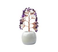 crystal tree， Crystal Tree Money Feng Shui Gemstone For Home Office Desk Decor Fengshui Decorations(Purple)