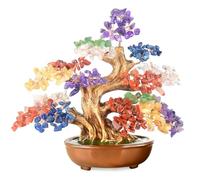 Crystal Tree fengshui Bonsai Money Tree (Seven Chakra Tree with 360 Large Beads)