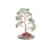 Crystal Tree, Handcrafted Crystal Tree for Positive Energy Elegant Home Decor Gemstone Bonsai Fengshui Decorations(Grün)