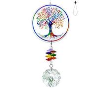 Crystal Tree of Life Suncatcher Rainbow Maker Chakra Beads Hanging