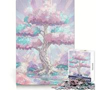 Crystal Tree Pastel Dream 1000 Piece Jigsaw Puzzles for Teenagers Jigsaw Mental Skill Clear Color Enjoyable Challenge Home Decor (38x26cm)
