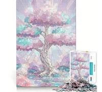 Crystal Tree Pastel Dream 1000 Piece Jigsaw Puzzles for Teenagers Jigsaw Mental Skill Clear Color Enjoyable Challenge Home Decor (38x26cm)