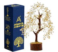 Crystal Trees for Home and Office Decoration, Citrine Chakra Healing Crystals Feng Shui Handmade Trees for Positive Energy, Money, Good Luck, Christmas Decor, Birthday Gifts for Women, Mom