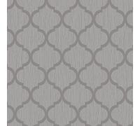 Crystal Trellis by Debona Silver/Silver Glitter Wallpaper (8897)