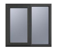 Crystal Triple Glazed Window (Left Hand) 905 x 965mm Obscure - Grey/White