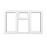 Crystal Triple Glazed Window (Left & Right Hand) Top 1770 x 965mm Clear - White