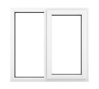 Crystal Triple Glazed Window (Right Hand) 1190 x 1115mm Clear - White