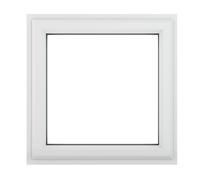 Crystal Triple Glazed Window Top 610 x 610mm Clear - White