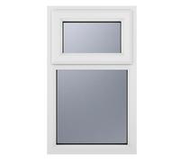 Crystal Triple Glazed Window White Top/Fix Obscure Size (Width x Heigh Triple Glazed Window White Top/Fix Obscure