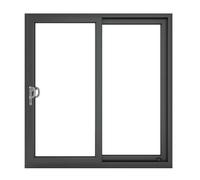 Crystal uPVC Sliding Patio (Left to Right) incl. 150mm Cill 2090 x 2090mm Clear - Grey External/White Internal