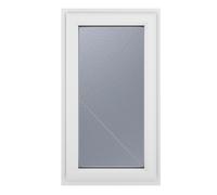 Crystal uPVC Window Left Hand Side Hung - White with Obscure G uPVC Window Left Hand Side Hung - White with Obscure Glazing