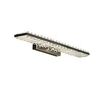 Crystal Vanity Lights Bathroom Vanity Lighting Fixtures Over Mirror LED Modern Wall Lights Fixtures Made For Brass Finish And K9 Crystal Trichromatic Dimming 3000-6000K Make-up Mirror Front Light