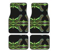 Crystal velvet car floor mats set of four HHGFASD Lizard looking up at the sky Pattern smooth surface non-slip and non-deformable for cars trucks and vans