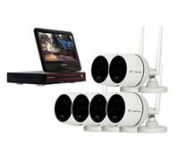 Crystal Vision Technology CVT808A-61C 1080P Full HD Wireless Surveillance System NVR CCTV w/ 2TB HDD, 6X Audio Cameras