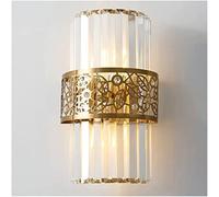 Crystal Wall Sconce, Post-Modern Bedside Lamp, Simple Luxury LED Decorative Light, Creative Mounted Lighting Fixture for Bedroom Bathroom Living Room Hallway Staircase