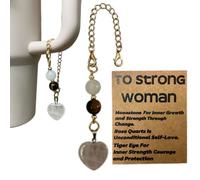 Crystal Water Bottle Handle Charm For Stanley Cup Accessories 30 40 oz Tumblers 20-46 Oz Inspirational Birthday Gifts For Women Friends Mom Fit For Owala/BrüMate Era