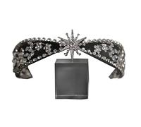 Crystal Wedding Crown Luxury Crystal Star Headband Crown,Rhinestone Hairbands for Women Bling Bridal Tiara Hair Crown Bride Headpieces