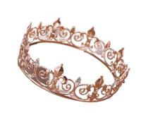 Crystal Wedding Crown Wedding Tiara Bride Headpiece Round Crown,Party Crystal Hair Jewelry Wedding Hair Accessories Bride Headpieces