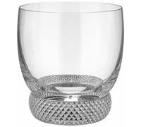 Villeroy & Boch - Octavie Whiskey Glass, Nostalgic Crystal Glass with Pebble Decoration Below The Goblet, Clear, Dishwasher Safe, 360 ml