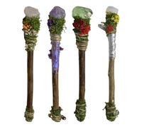 Crystal Wiccan Cosplay Wand, Sacred Energy, 1 Piece, Crystals Magic Wands, Rich Boxer Magic Wànd, Spiritual Focus, For Meditation, Ritual Work, Divination