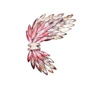 Crystal Wing Brooch - Elegant Feather Pin for Blazers & Coats(1)