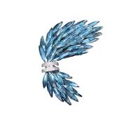 Crystal Wing Brooch - Elegant Feather Pin for Blazers & Coats(2)