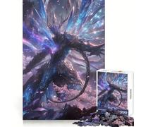 Crystal Winged Warrior Jigsaw Puzzles for Adults1000 Pieces Reason Skill Fine Detail Happy Challenge Art Display (38x26cm)