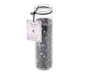 Crystal Witch Jasmine Tube Candle With Amethyst Chips