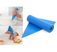 CRYSTAL25 100 x 21" Savoy Disposable Icing Piping Bags 1 Roll - Blue Pastry Bags for Decorating Cakes, Cookies & Desserts - Strong, Non-Slip, Easy to Grip, Perfect for Baking & Professional Use