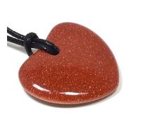 CrystalAge Goldstone Heart Necklace 'Prosperity'