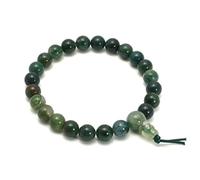 CrystalAge Moss Agate Power Bead Bracelet