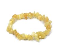 CrystalAge Orange Calcite Gemstone Chip Bracelet