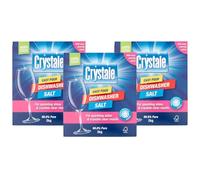 Crystale Dishwasher Salt for Dishwashers and Water Softeners, Enhance Cleaning Results, Streak-Free Glassware Easy-Pour Box 2kg (PACK OF 3(2KG))