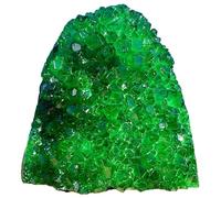 ?CrystalHola Green Geode Cluster (0.66-0.88lb, 5-10cm) - Crystal for Home Office, Spiritual Decor, Crystal Grid & Feng Shui?
