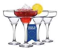 Crystalia Premium Margarita Glasses Set of 4, 300ml 100% Lead Free Cocktail Glasses, Margarita Glass, Margherita Cocktail Glass for Frozen Drinks