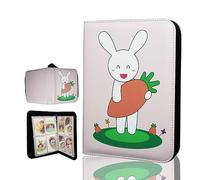 Crystalikes 4 Pocket Waterproof Trading Card Binder,card holder for trading cards,400 Double Sided card sleeves,Compatible with Gaming Cards