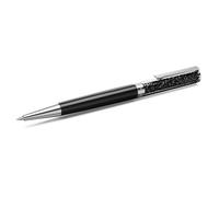 Crystalline ballpoint pen, Black, Black lacquered, chrome plated