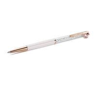 Crystalline ballpoint pen, Heart, Pink, Pink lacquered, rose gold-tone plated