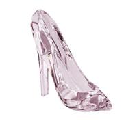 Crystalline Decoration - Crystal Raw Stone | Quartz Crystals | Pink High Heel Shoe Ornament | Transparent Acrylic Collectable Desk for Birthday Girlfriend Ann