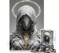 Crystalline Hooded Figure with Halo 1000 Piece Jigsaws for Adults Puzzle Mental Boost Clear Print Fun Challenge Great Gift (38x26cm)