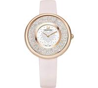 Crystalline Pure Watch, Leather strap, Pink, Rose-Gold Tone PVD