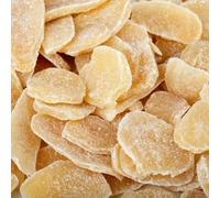 Crystallised Dried Ginger Chunks 1 Kg | Natural Spicy Sweet Snack | Digestive Support (1 KG)