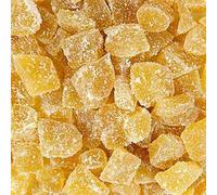 Crystallised Ginger 2kg Crystalised Stem Ginger Root Chunks Dice Cubes Crystallized PURIMA - 2kg Bulk Packaging