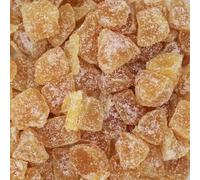 Crystallised Stem Ginger - Spicy, Sweet Ginger Dusted in Sugar (500g)