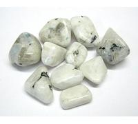 crystalmiracle Beautiful Lot of Ten Rainbow Moonstone Tumbled Stones Crystal Healing feng Shui Reiki Wellness Home Office Gift