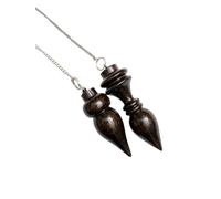 crystalmiracle Dark Wooden Dowser Pendulum for Healing, Divination Pendulum Crystal Reiki Feng Shui, Meditation, Gift for Men Women